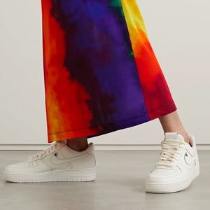 NIKE - Air Force 1 '07 metallic leather sneakers (US 7.5)